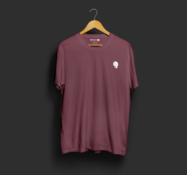 MetaSkeletor T-shirt Model Maroon 02
